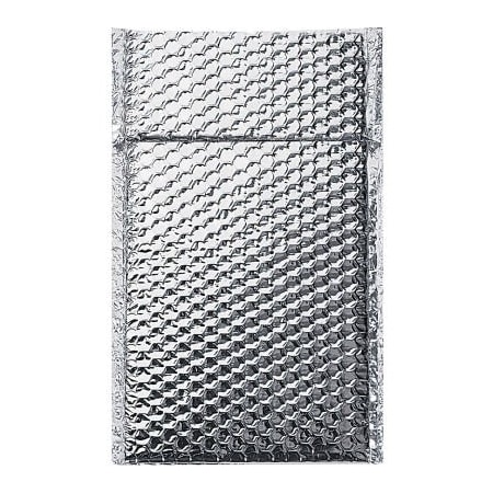 Box Packaging Global Industrial Cool Shield Thermal Bubble Mailers 6-1/2inW x 10-1/2inL Silver 100/Pack B1646082